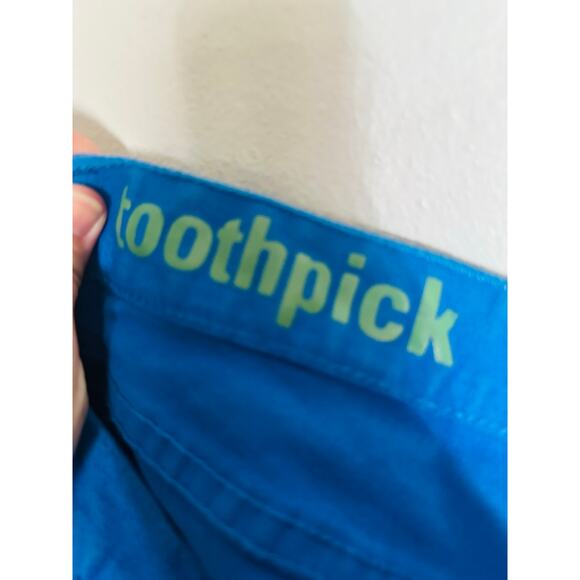 J. Crew Bright Blue Toothpick Skinny Leg Cotton Blend Pants Jeans size 27 - Picture 3 of 8